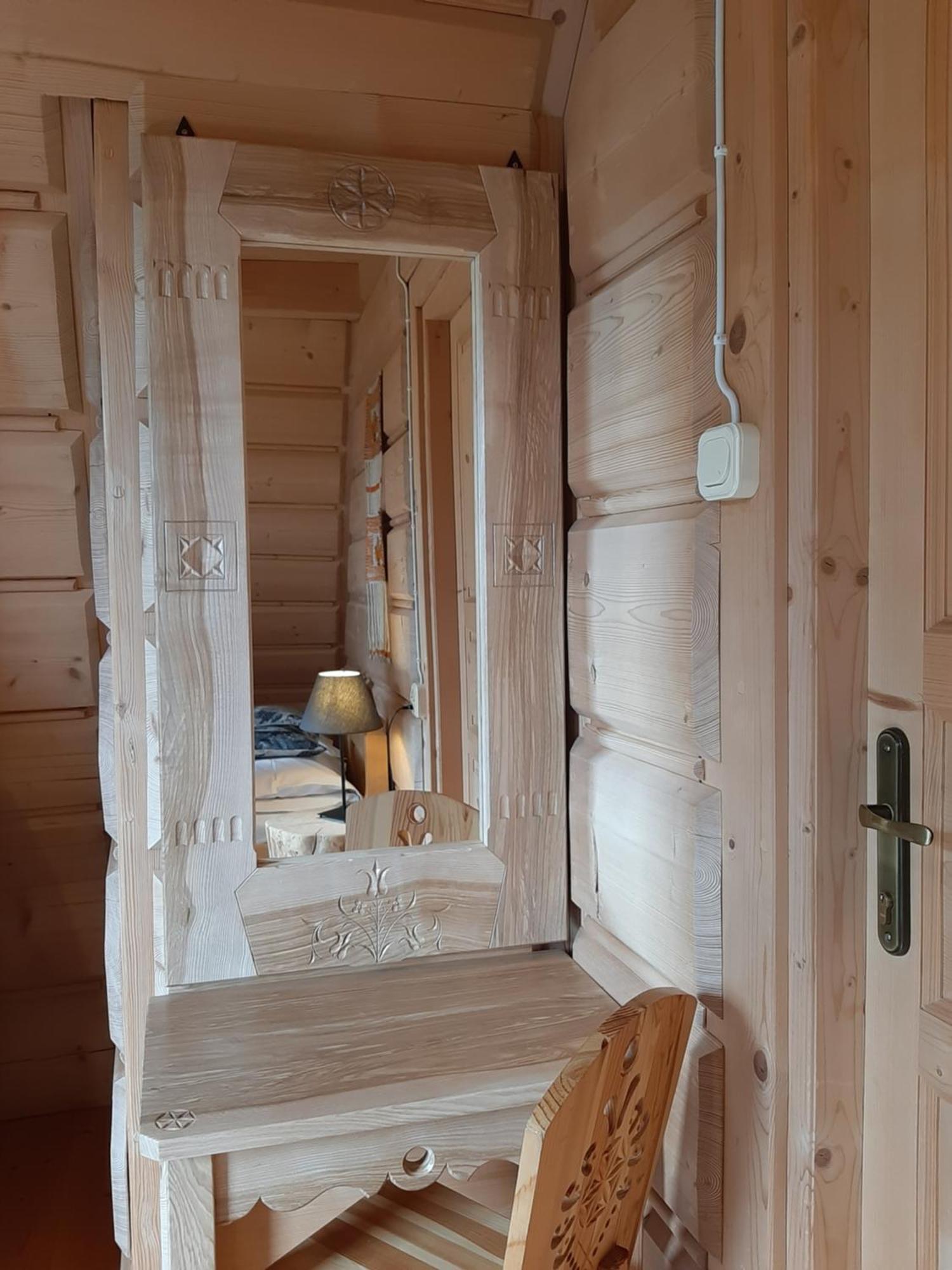 מורזאסיחלה Goralski Domek Z Kominkiem - Highlander Wooden House מראה חיצוני תמונה