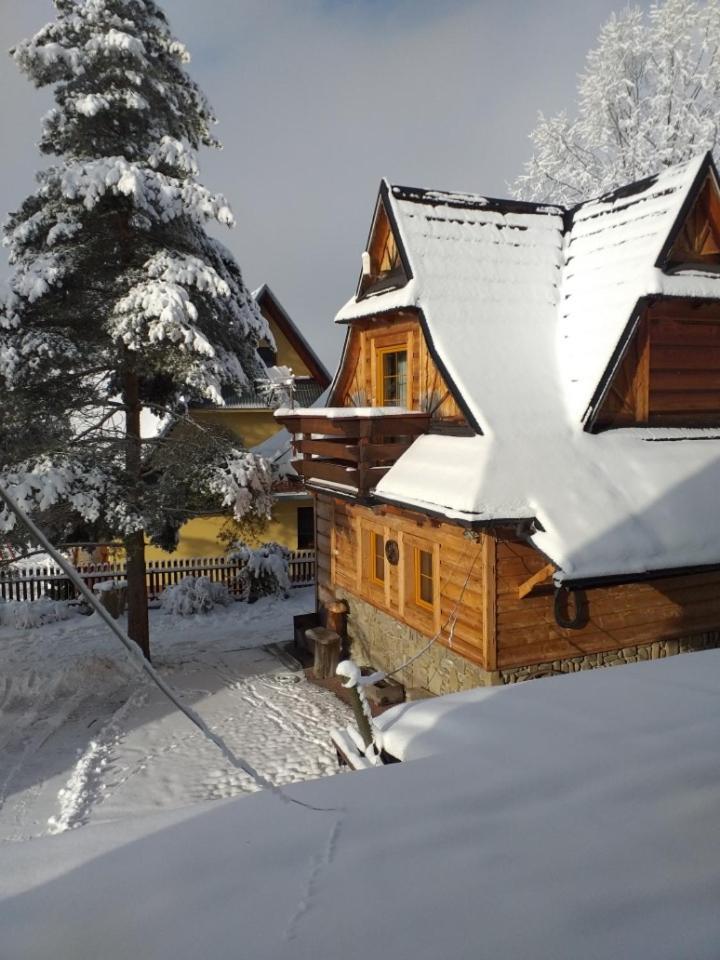 מורזאסיחלה Goralski Domek Z Kominkiem - Highlander Wooden House מראה חיצוני תמונה